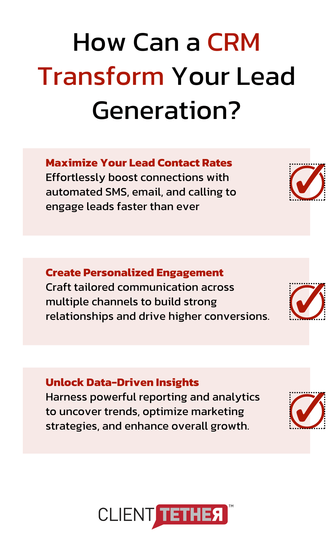 about how a franchise CRM can transform lead generation: data, contact touchpoints and tailored communications.