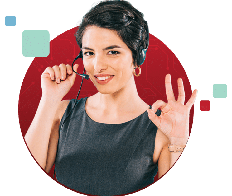 Businesswoman on phone call with client